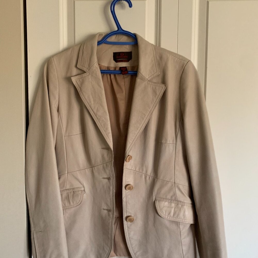 Premium Real Leather Suit Jacket for Women